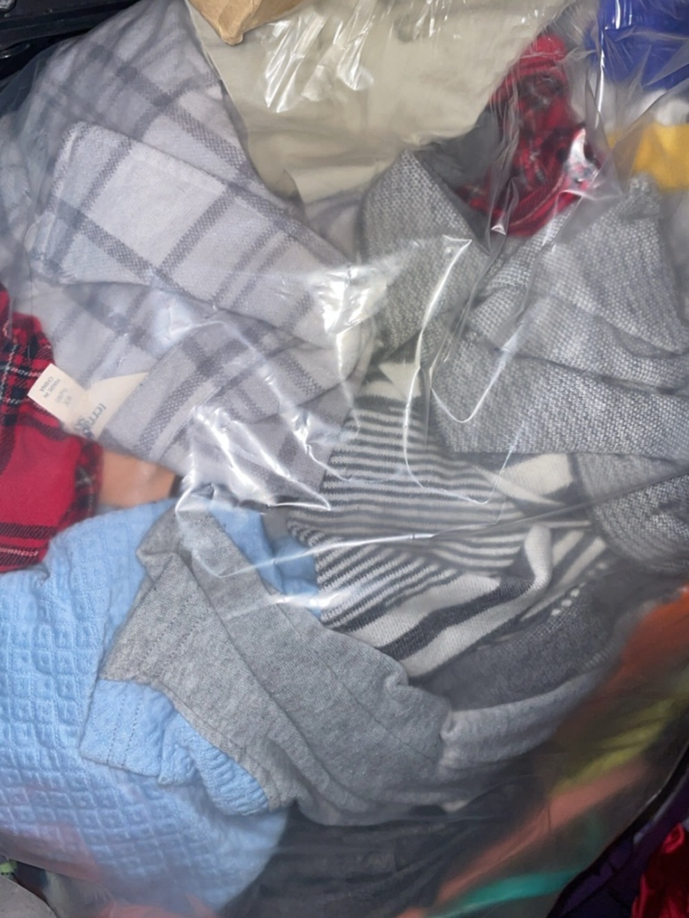 Women’s Grey and Light Blue Knit Mix - Brand Unspecified